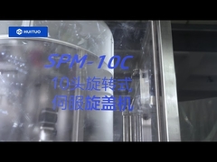 Saç kremi ve şampuan için Huituo döner servo kapatma makinesi, 110bpm hıza sahip