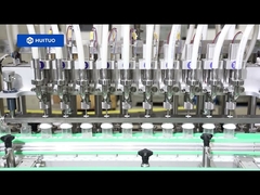 Huituo 10 kafalı doğrusal servo pistonlu PET plastik şişe dolum makinesi bebek yağı için