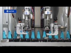 Huituo kozmetik ürünleri için kapak yükseltici ve şifre çözücüye sahip otomatik takip kapatma makinesi