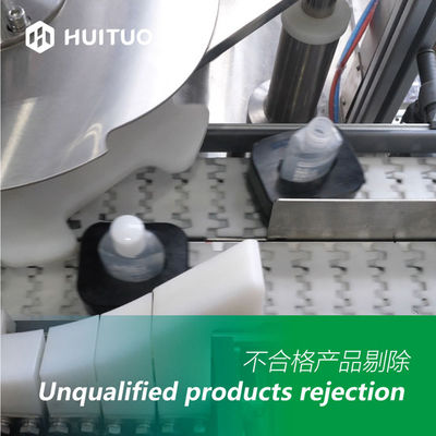 PET Cam Şişe Sıvı Deterjan Dolum Püskürtme Tetiği İçin Döner Kapatma Makinesi