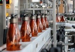 Saç şampuanı konik şişe losyon dağıtıcı pompa kapatma makinesi disk sistemi ile