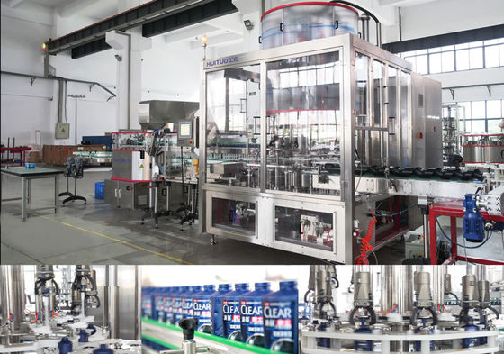 Şampuan için 4KW Sıvı Dolum ve Kapatma Makinesi 6000BPH