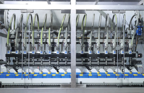 PLC Kontrol Aşındırıcı Sıvı Dolum Üretim Hattı AC380V