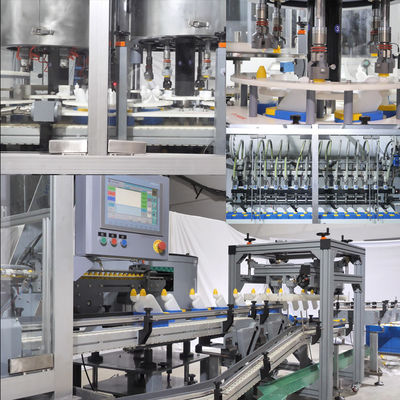 Tuvalet Temizleyici İçin Dört Pençeli Sıvı Dolum Kapatma Makinesi