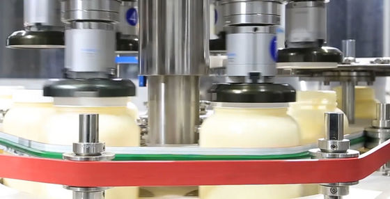 Mayonez Salata Sosu Dolum ve Kapatma Makinası Yuvarlak Kapak Kapatma
