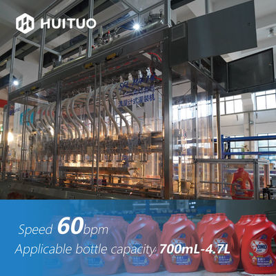 Bulaşık Deterjanı İçin Huituo Lineer 3 Sıralı Debimetre Dolum Makinesi