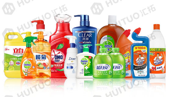 Plastik Şişe Sıvı Çamaşır Deterjanı Dolum Kapatma Makinesi 2L 3L 4L 5L