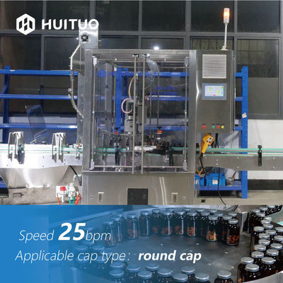 Cam Kavanoz Kapsül Dolum İçin Otomatik Büküm Kapatma Makinesi