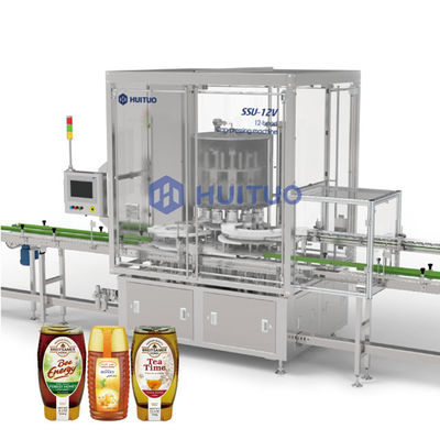 Kapaklar Üzerine Pres İçin Tam Otomatik Vakumlu Döner Kapatma Presleme Makinesi
