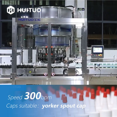 Yüksek hızlı döner plastik yorker emzik kapağı kapatma makinesi, 300bpm