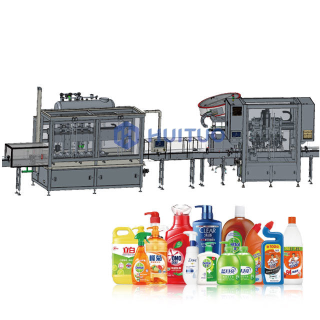 Farklı Şişe Konteynerlerine Uygun Kozmetik İçin Lineer Takipli Dolum Makinesi